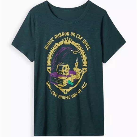 Disney Villains Crew Neck Tee - Cotton Magic Mirror size 1X (14-16) - Picture 3 of 5
